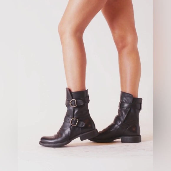 Fiorentini + Baker Eternity 713 Black Leather Biker Moto Boots - Picture 2 of 16